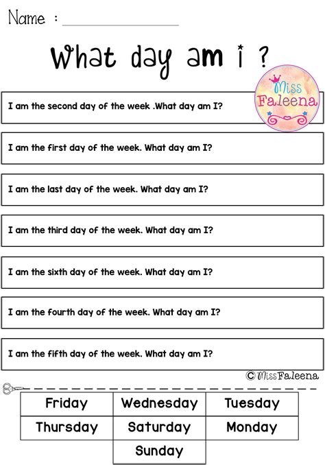 Activities To Learn The Days Of The Week Learning Days Of The Week Activities - Learning Days Of The Week Activities