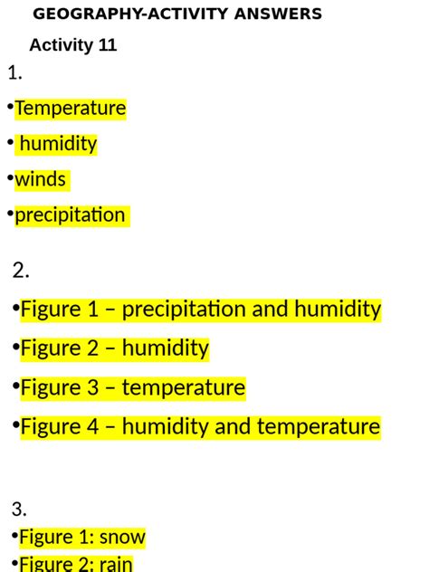 Activity 11 Answers