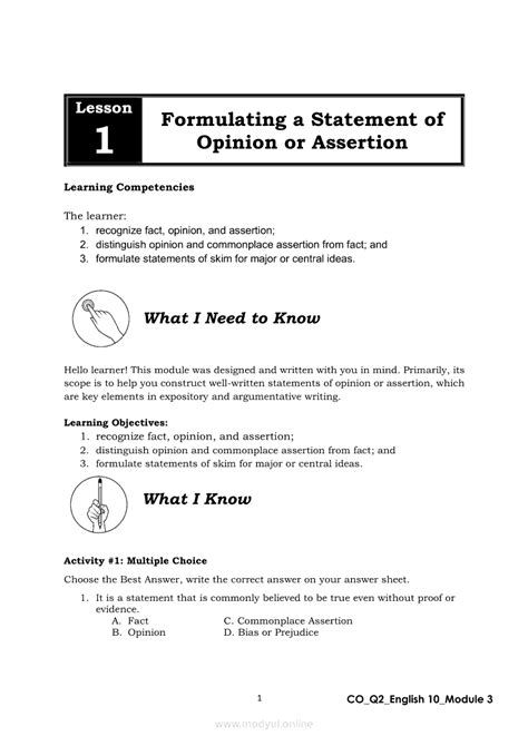 Activity 3 Formulating And Using Quot I Statements Using I Statements Worksheet - Using I Statements Worksheet