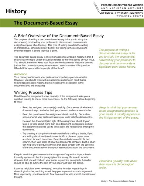 Activity 4 Document Based Essay Answers Ibwis