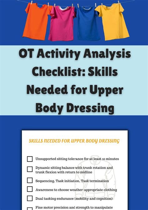 Activity Analysis Occupational Therapy Dressing