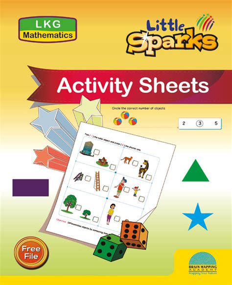 Activity Sheets For Lkg   Little Sparks Activity Book For Lkg Set Of - Activity Sheets For Lkg