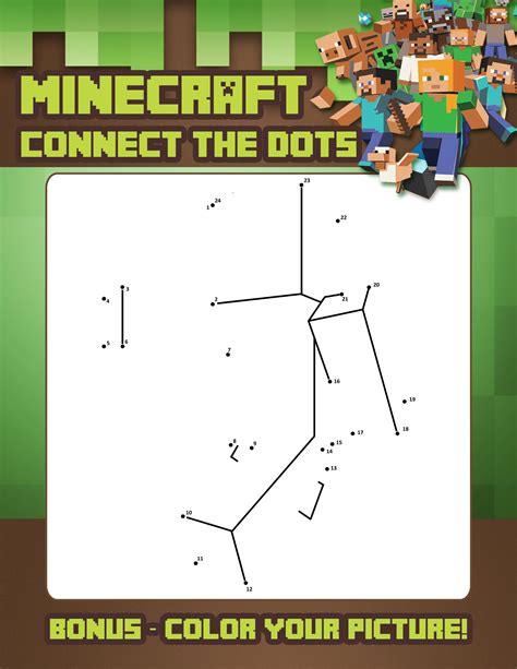 Download Activity Book For Kids Fun Minecraft Activity Pages Coloring Pages Dot To Dots Puzzles More 