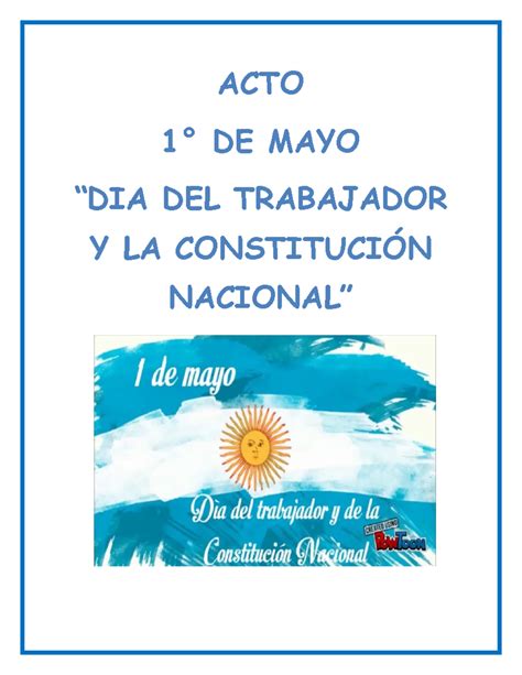 Acto 1 De Mayo