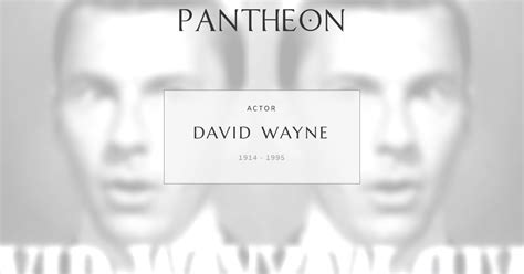 actor david wayne biography templates