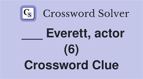 actor everett Crossword Clue Wordplays.com