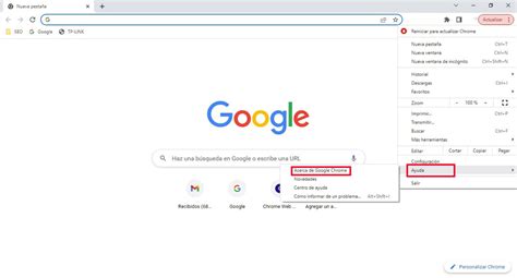 Actualizar Google Chrome