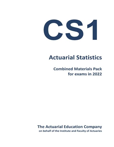 Actuarial Ct6 Study Material