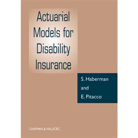 actuarial models for disability insurance