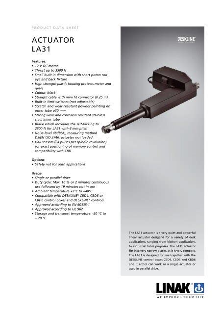Actuator La31 Linak