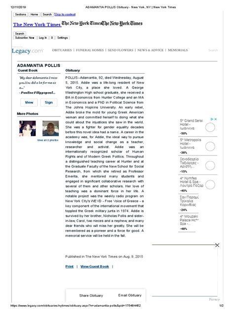 adamantia pollis biography template