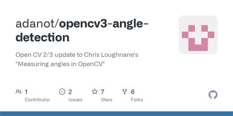 adanot/opencv3-angle-detection - Github