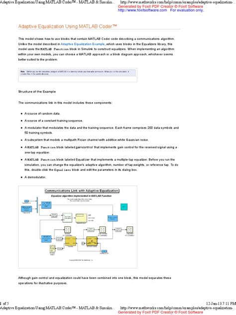 Adaptive Equalization Matlab Code Using Lms Algorithm