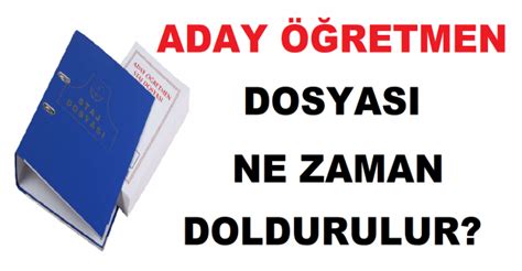 Aday öğretmen Dosyası