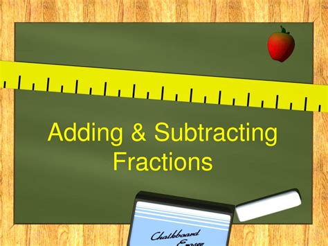 Add Amp Subtract Fractions Ppt Fractions Subtraction - Fractions Subtraction