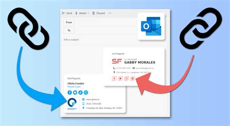 add hyperlink to email signature
