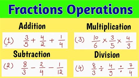 Add Subtract Amp Multiply Fractions In Recipes Ccss Recipes With 4 Fractions - Recipes With 4 Fractions