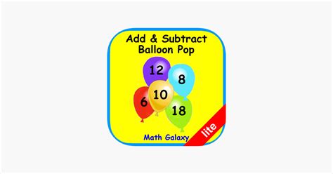 Add Subtract Balloon Pop Lite On The App Subtraction Balloon Pop - Subtraction Balloon Pop
