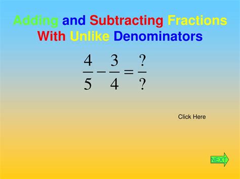 Add Subtract Fractions Ppt Combining Fractions - Combining Fractions