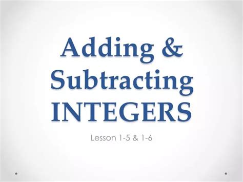 Adding Amp Subtracting Integers The Lawson Academy Math Adding And Subtracting Integers - Math Adding And Subtracting Integers