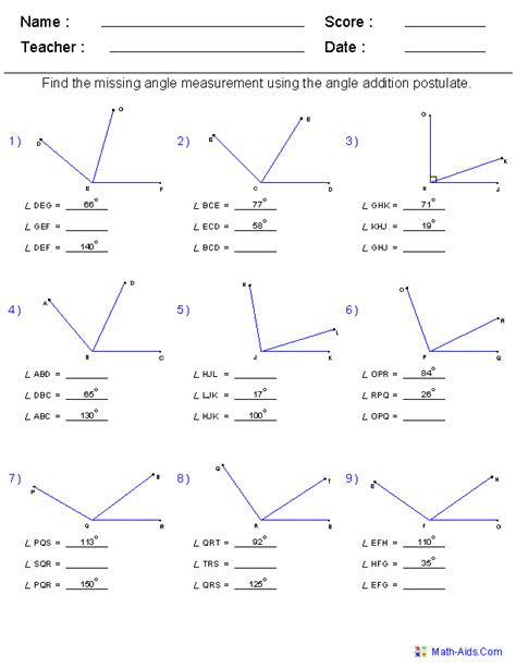 Adding And Subtracting Angles Worksheet   4 Md C 7 Adding And Subtracting Angle - Adding And Subtracting Angles Worksheet