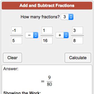 Adding And Subtracting Fractions Calculator Adding   Subtracting Fractions - Adding & Subtracting Fractions