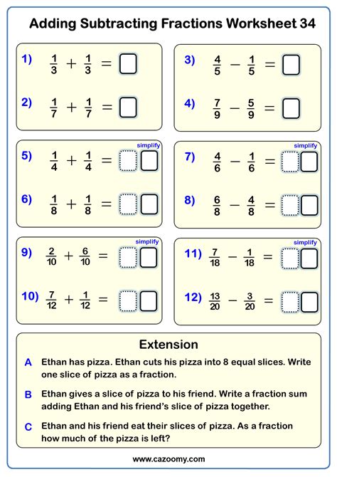 Adding Fractions From Parts Quiz Illustrated Exercise Adding Fractions Together - Adding Fractions Together