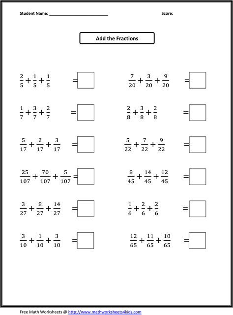 Adding Fractions Lesson Examples Practice Problems Adding Fractions Practice - Adding Fractions Practice