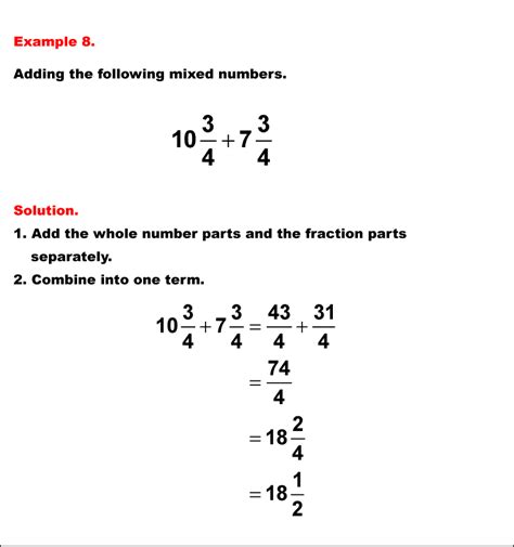 Adding Mixed Numbers With Like Denominators Youtube Adding Mixed Numbers To Fractions - Adding Mixed Numbers To Fractions