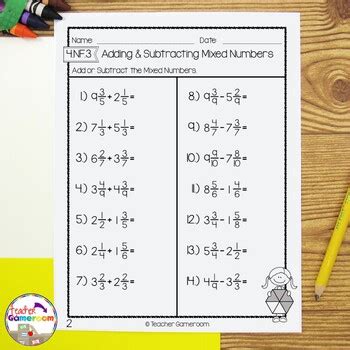 Read Adding And Subtracting Mixed Numbers Worksheet With Answers 