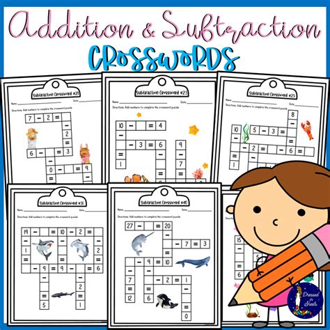 Addition And Subtraction Crosswords Made By Teachers Introduce In Addition Crossword - Introduce In Addition Crossword
