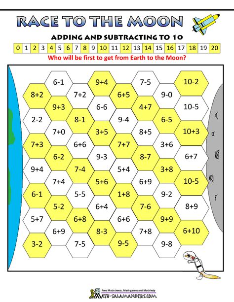 Addition And Subtraction Math Game Primary Theme Park Maths Addition Subtraction - Maths Addition Subtraction