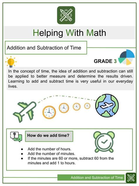 Addition And Subtraction Of Time 3rd Grade Math Timed Addition And Subtraction Worksheet - Timed Addition And Subtraction Worksheet
