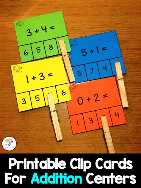 Addition Clip Cards Free Math Printable Montessori Nature Montessori Fraction Circles Printable - Montessori Fraction Circles Printable