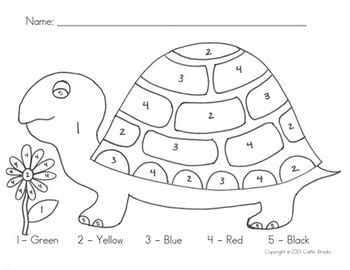 Addition Color By Number Turtle Free Printable Coloring Color By Number Addition - Color By Number Addition