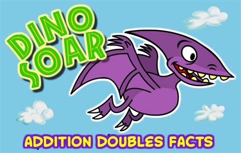 Addition Doubles Facts Dino Soar Mindly Math Games Soar Math - Soar Math