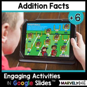 Addition Facts 6 Fun Digital Activities Marvel Math Math Facts 6 - Math Facts 6