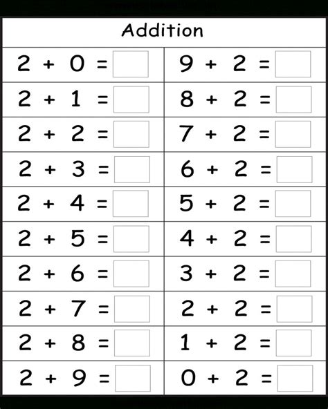 Addition Facts Worksheets Kindergarten Math Exercises Twinkl Kindergarten Math Facts Worksheets - Kindergarten Math Facts Worksheets