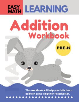 Addition Workbook Easy Math Learning 30 Days Chal