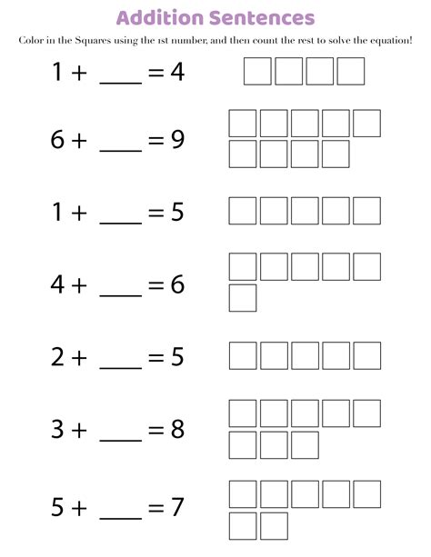 Addition Worksheets With Pictures Pdf 1st Grade Free Adding One Worksheet First Grade - Adding One Worksheet First Grade