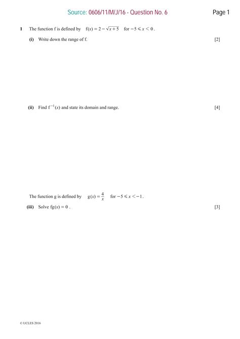 Additional Mathematics Past Papers