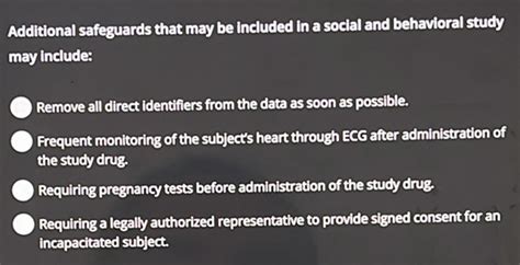 Additional Safeguards That May Be Included In A Social