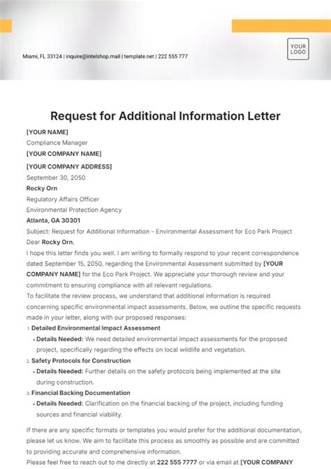 Read Additional Document Request 