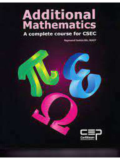 Full Download Additional Mathematics By Raymond Toolsie 