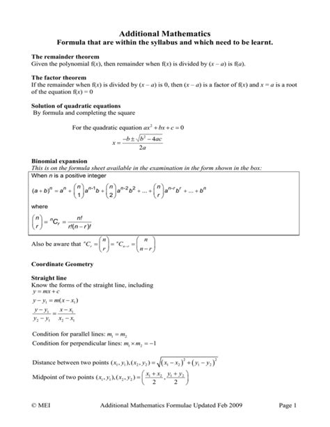 Full Download Additional Mathmatics 