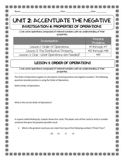 Full Download Additional Practice Investigation 2 Accentuate The Negative Answers 