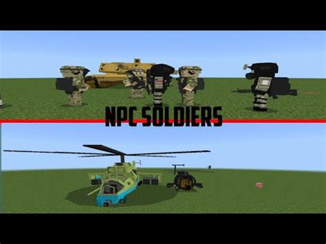 addon npc soldiers di minecraft!!! showcase addon npc ... - YouTube