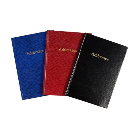 Address Books A5 D Range Leatherette Address Book