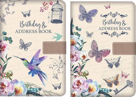 Read Online Address Books A5 Printed Linen Address Book 