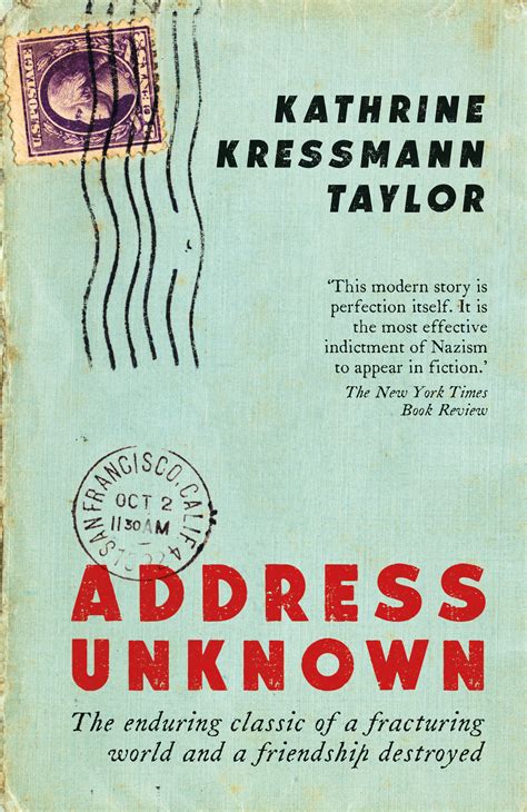 Full Download Address Unknown Kathrine Kressmann Taylor 